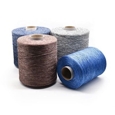 Denier 900D 1000D 2000D 5000D RING SPUN Pp यार्न ब्लू डायड टेक्सटाइल सिलाई बैग जूता मिश्रित यार्न टेक्सटाइल के लिए