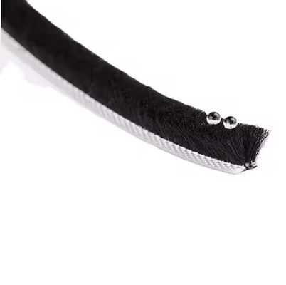 स्लाइडिंग डोर वेदर स्ट्रिपिंग ब्लैक/ग्रे/ब्राउन/व्हाइट/अन्य रंगों में 100% पीपी सिलिकॉन पॉलीप्रोपाइलीन