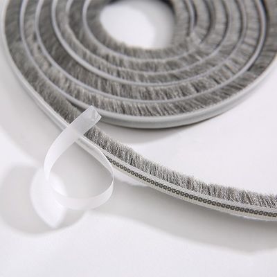 वस्त्र ब्रश सिलिसीफिकेशन सील ऊन ढेर मौसम पट्टी ब्रश दरवाजा खिड़की सील पट्टी और ISO9001 2008 प्रमाण पत्र के साथ